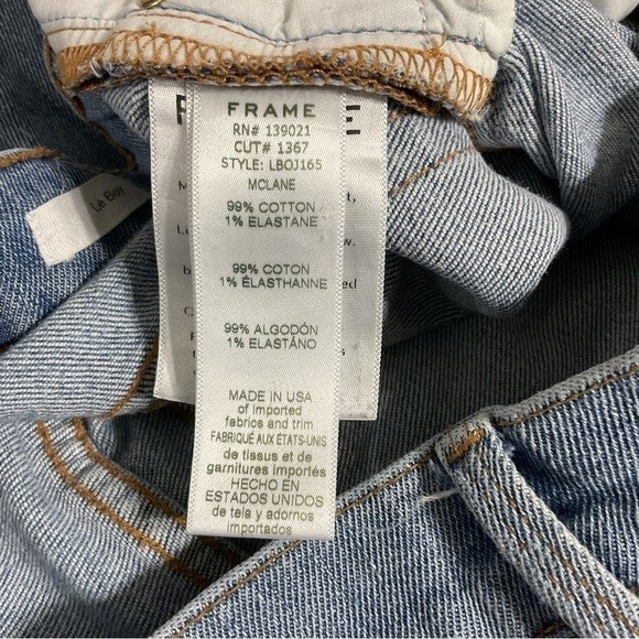 Frame Denim Le Boy Jean Mclane color size 26 - Picture 8 of 8